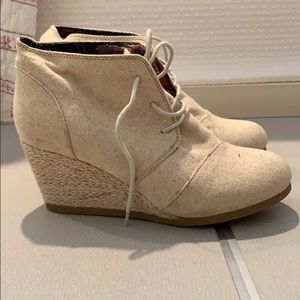 Beige booties
